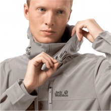 Jack Wolfskin Windjacke Desert Wind (winddicht, wasserabweisend, PFC-frei) hellgrau Herren